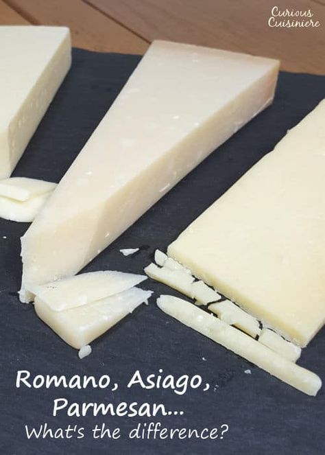 Asiago Cream Sauce Recipe, Romano Cheese Recipes, Different Types Of Cheese, Catering Food Displays, Cheese Trays, Asiago Cheese, Italian Cheese, Cheese Dishes, Types Of Cheese