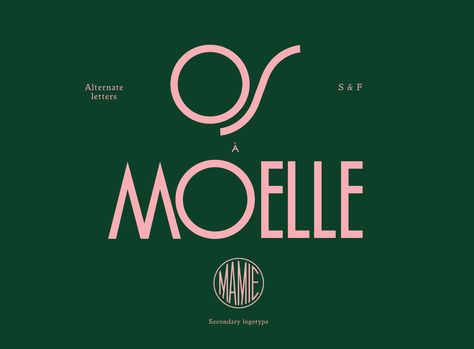 Mamie on Behance Inspiration Typographie, Restaurant Branding, Logo Restaurant, Custom Fonts, Typography Inspiration, Type Design, 로고 디자인, New Fonts, Branding Inspiration