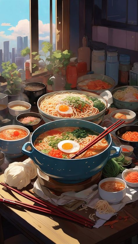 More interesting things on our YouTube channel. Subscribe, everyone is welcome🧡 #food #korean food #ramen #korean #yammy Essen, Korean Food Ramen, Escape From Alcatraz, Food Ramen, Girl With Purple Hair, Retro Vespa, Japanese Food Illustration, Vespa Retro, Girl Vector