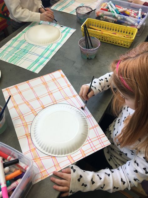 1st Grade– “MIXED MEDIA ALPHABET SOUP!” – Art with Mrs Filmore Alphabet Soup Art, Hand Art Projects, Soup Art, 1st Grade Crafts, Grade 1 Art, Circle Crafts, 2nd Grade Art, Montessori Toddler Activities, Alphabet Soup