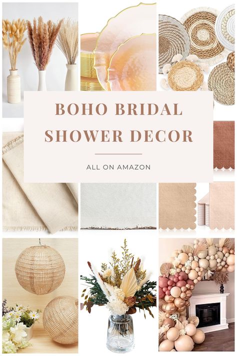 Boho Bachelorette Party Decorations, Boho Chic Bridal Shower Ideas, Boho Shower Decor, Bohemian Bridal Shower Ideas, Diy Bridal Shower Decor, Bridal Shower Backyard, Bohemian Bachelorette Party, Brunch Outdoor, Bridal Shower Centerpieces Diy