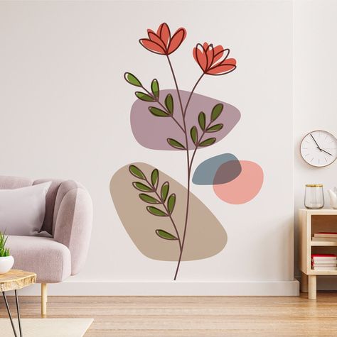 Home Decor Innovating House Wall Paint Concepts Ideas Small Wall Painting, Easy Wall Painting Ideas, Easy Wall Painting, Simple Wall Paintings, Home Wall Painting, Creative Wall Painting, Diy Wall Painting, Room Wall Painting, Bedroom Wall Designs