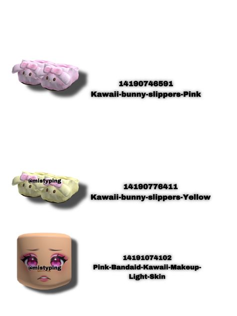 Codes For Slippers, Roblox Slippers Code, Bloxburg Slippers Codes, Berry Avenue Slipper Codes, Slipper Codes, Light Skin Makeup, Bloxburg Outfits, Roblox Code, Kawaii Makeup