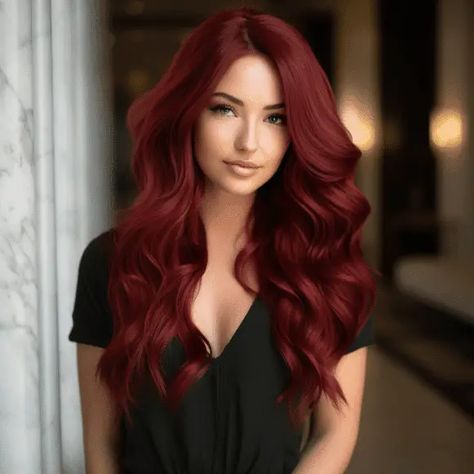 47 Stunning Dark Red Hair Color Ideas for This Year Haircolour Ideas Color Trends, Different Shades Of Red Hair Color, Burgundy Hair Color Formula, Cool Toned Red Hair Color, Red Mahogany Hair Color, Red Hair For Warm Skin Tones, Red Hair Warm Skin Tone, Mahogany Red Hair Color, Warm Red Hair Color