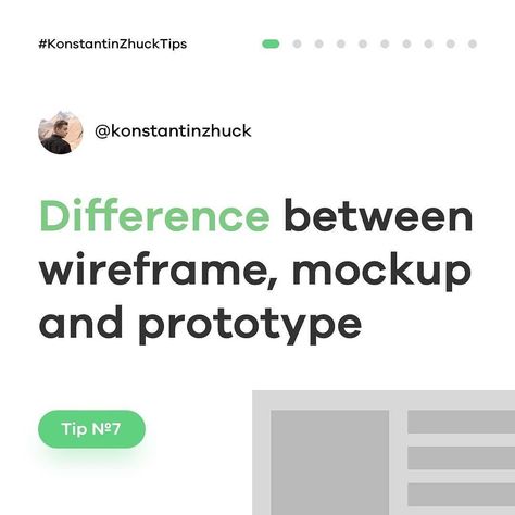 Learn UI/UX design from real pros - Difference between wireframe, mockup and prototype - Do you get confused when talking about wireframes and prototype? Don’t know what «mockup» exactly means?⠀ .⠀ I will help you to get this clear. I was confused too! I thought that the prototype and the wireframe is the same thing. But it’s not right. Let me explain.⠀ ⠀ 1) The wireframe is a «blueprint» of the future design. It’s a structure of a page/screen made with simple blocks. Wi... - By Konstantin Zhuck Wireframe Mockup, Marvel App, I Am Confused, Billboard Mockup, Wireframe Kit, Wireframe, Future Design, Don T Know, Mockup Design