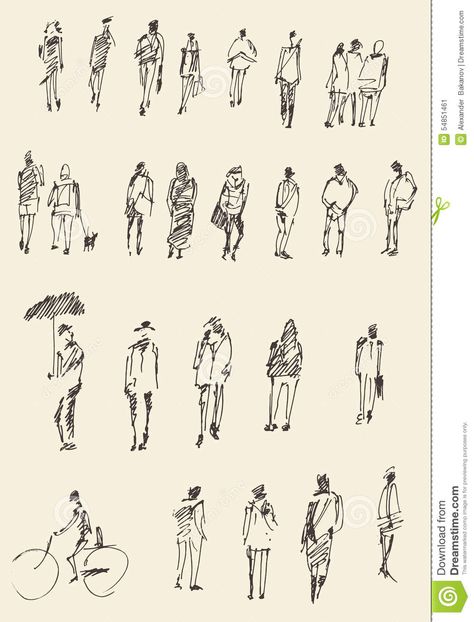 Illustration about People, man and woman and children business sketch vector illustration, silhouette. Illustration of background, walk, isolated - 54851461 Human Figure Sketches, Architecture People, Pen Art Drawings, Sketches Of People, Architecture Design Sketch, People Walking, Different Poses, Architecture Drawing Art, Figure Sketching