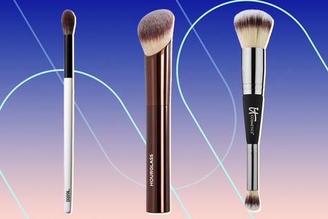 The 19 Best Makeup Brushes of 2023 Best Blush Brush, Best High End Makeup, Contour And Blush, Best Foundation Brush, Affordable Makeup Brushes, Applying Foundation, Beginners Makeup, Makeup Brushes Guide, Best Makeup Brushes