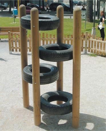 This Tire Climber Adds a Stair-step Component...... to get into the fort Playground Diy, Moderne Have, Diy Playground, Kids Outdoor Play, Jungle Gym, Natural Playground, Old Tires, Lambada, Play Structure