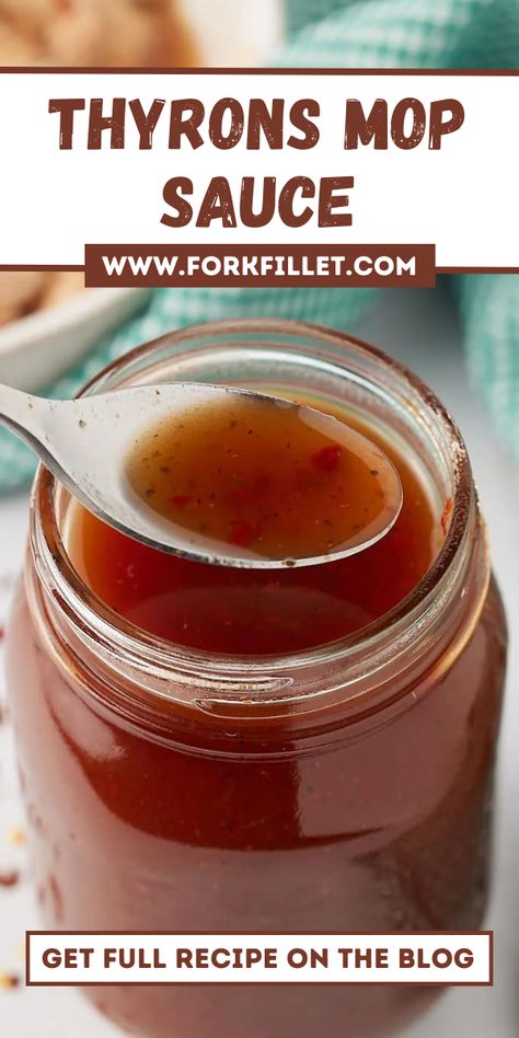 If you want a special sauce to make your barbecue better, try this Thyrons Mop Sauce Recipe. 
#ThyronsMop #SauceRecipe Chicken Mop Sauce Recipe, Mop Sauce For Ribs, Mop Sauce For Pulled Pork, Mop Sauce For Chicken, Bbq Mop Sauce Recipes, Pork Mop Sauce, Carolina Mop Sauce, Rib Mop Sauce Recipe, Pulled Pork Mop Sauce Recipe