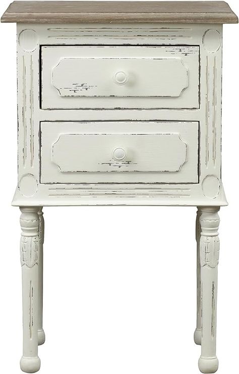 Amazon.com: Baxton Studio Anjou Traditional French Accent Nightstand, Medium, White : Home & Kitchen Accent Nightstand, White Nightstands, French Accent, Baxton Studio, White Home, Home Kitchen, Home Kitchens, Free Delivery, Bedroom