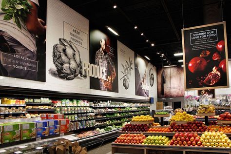 » Michael Angelo’s specialty food store by Watt International, Toronto – Canada Michael Angelo, Specialty Food Store, Grocery Store Design, Store Signage, Food Retail, Supermarket Design, Fruit Shop, Fresh Market, Retail Store Design