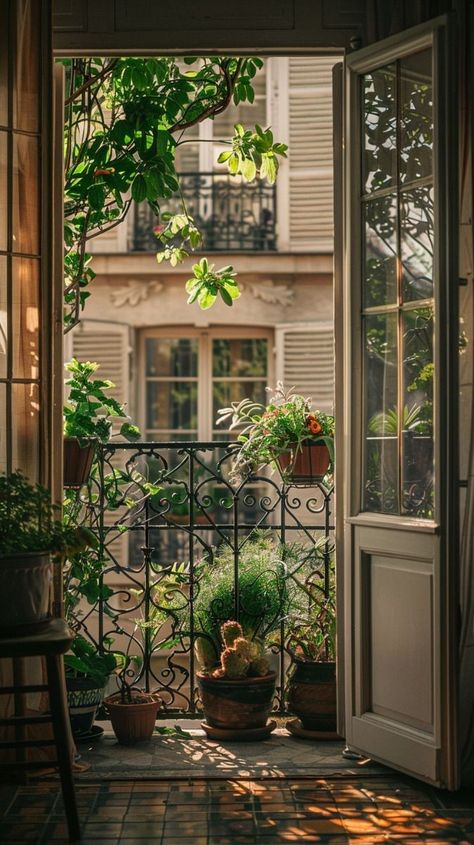 Balcony Esthetics, Cozy Home Outside, Small Rooftop Ideas, Home From Outside, Balcony Makeover, Patio Gardens, Roof Gardens, Rustic Ideas, Peaceful Moments