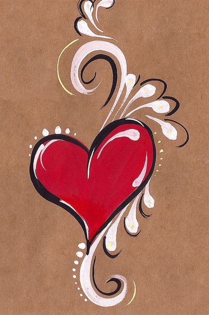 heart by contact@sarasparlour.co.uk, via Flickr Brown Paper, Heart On, The Shape, A Heart, Oeuvre D'art, I Love You, Love You, I Love, Canvas