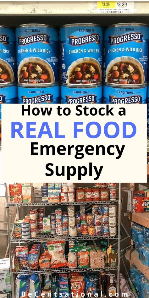 You’ve probably heard the advice to have an emergency food supply and stock up on other basic needs in response to viral outbreak. Blanking on what the heck you should actually be buying? We’ve got a handy list of shelf-stable foods for your emergency food supply kit that will provide you with tasty nourishment, ranging from canned chili, oats, protein bars, to mac and cheese. Emergency Preparedness Kit List, Food Supply List, Emergency Food Kit, Oats Protein, Emergency Preparedness Items, Grocery Savings Tips, Emergency Preparedness Food, Emergency Food Storage, Emergency Food Supply