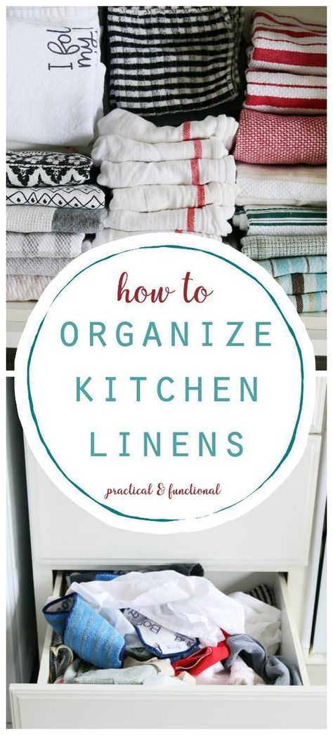 Organizing Kitchen Drawers, Dish Towel Storage, Kitchen Towels Storage, Kitchen Credenza, Basement Organization, Organizing Kitchen, Organize Kitchen, Organized Kitchen, Organizational Ideas