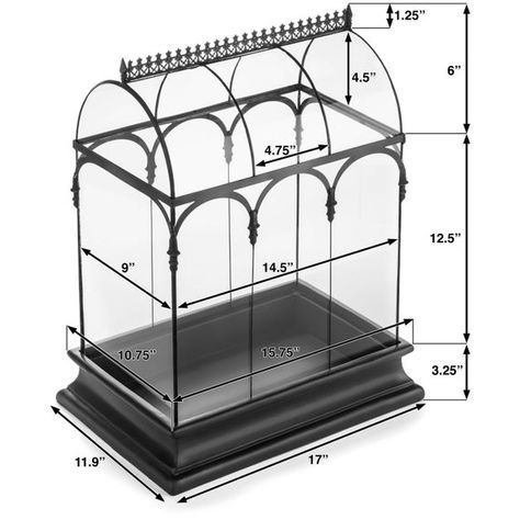 Large Glass Terrarium H Potter Wardian Case Display Case | Etsy Victorian Terrariums, Large Glass Terrarium, Barrel Vault, Wardian Case, Miniature Greenhouse, Large Terrarium, Miniature Orchids, Orchid Planters, Beautiful Terrariums
