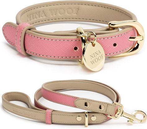 Our Nina Woof Milan genuine vegan leather dog collar comes with a matching leash. Cleverly designed and skillfully crafted to last year after year, our puppy collar and leash keeps your pup looking fabulous while at home, on the road, or anywhere. All of our handcrafted dog and puppy collars and leashes features a European design, an ultra-soft feel, and robust durability with reinforced hardware. Cat Decor Bedroom, Walking Gear, Dog And Puppy, Diy Leather Projects, Puppy Collar, Girl Dog Collars, Girl Dog, Puppy Collars, European Design