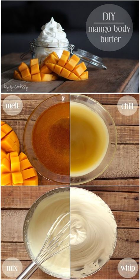 18 Great DIY Beauty Products That You’ll Love   Mango Body Butter Beauty Products Diy, Diy Body Butter Recipes, Mango Body Butter, Body Butter Recipe, Diy Beauty Products, Diy Beauty Tips, Health Essentials, Săpunuri Handmade, Diy Body Butter