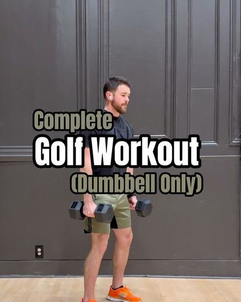 Golf Fitness Workouts, Jordan Baker, Golf Fitness, Dumbell Workout, Plyometric Workout, Workout Training Programs, Golf Exercises, Perfect Golf, Golf Training