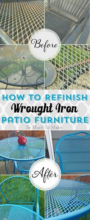 Awesome Beds, Paint Patio, Pool Patio Furniture, Patio Furniture Makeover, Iron Patio Furniture, Iron Kitchen, Wrought Iron Patio Furniture, Wrought Iron Furniture, Refinishing Furniture Diy