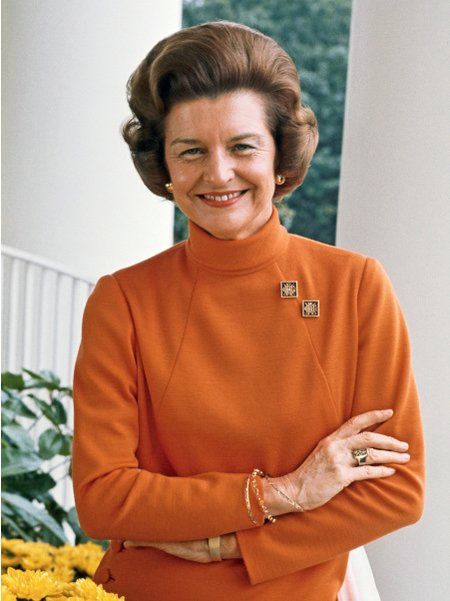 Why Betty Ford Almost Declined to Put Her Name on the Betty Ford Center | PEOPLE.com Gerald Ford, Us First Lady, Presidents Wives, American First Ladies, Betty Ford, Barbara Bush, Gloria Steinem, Usa Presidents, Time Life