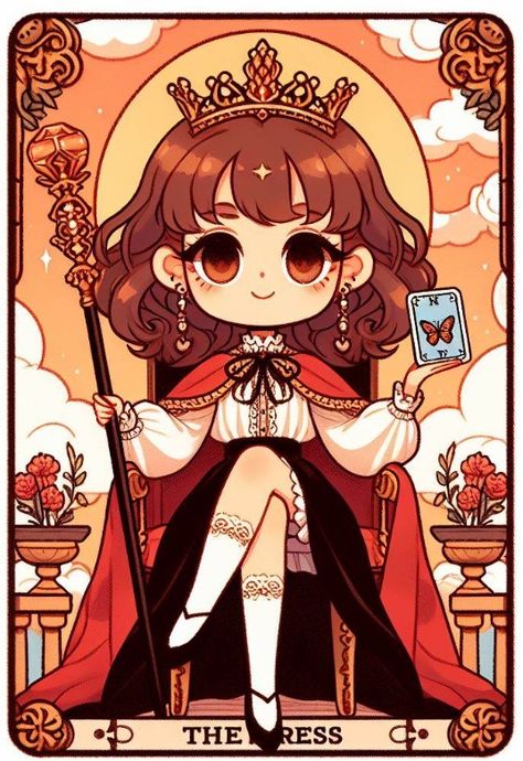 The Empress - Tarot card meaning ⋆ Tarot Nova Anime Tarot Cards, Anime Tarot, The Empress Tarot, Empress Tarot Card, Empress Tarot, The High Priestess, The Mona Lisa, High Priestess, Tarot Card Meanings