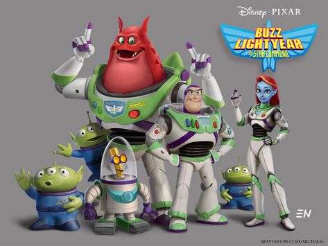 ArtStation - Buzz Lightyear of Star Command (Pixar Toy Style), Eugene Napadovsky Old Cartoon Shows, Toy Story Movie, Space Ranger, Loud House Characters, Pixar Characters, Toy Story Buzz, Art Details, Disney Magic Kingdom, Alien Concept Art