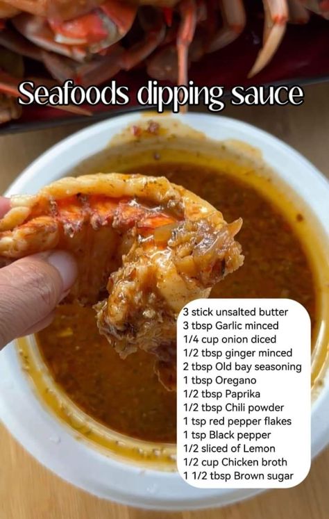 Seafood Dipping Sauce, Boil Recipes, Seafood Dish Recipes, Seafood Boil Recipes, Trini Food, Spring Food, Dip Sauce, Seafood Sauce, Boiled Food