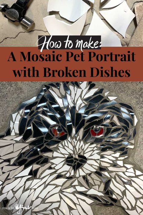 Broken Tile Mosaic, Portrait Mosaic, Mosaic Tiles Crafts, Mosaic Portrait, Mosaic Inspiration, Mosaic Animals, Mosaic Tile Art, Photo Mosaic, Mosaic Artwork