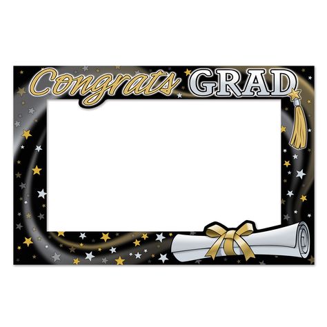 Use this Graduation Photo Fun Frame as a fun photo prop or decoration at your graduation party. This Graduation Photo Fun Frame measures 15 1/2" tall by 23 1/2" wide and is convenient for two people to hold for an amazing photo op. Measures 15 1/2" tall X 23 1/2" wide Made of baordstock Graduation Frames, Graduation Picture Frames, Fun Frames, Graduation Photo Frame, Multi Picture Frames, Graduation Photo Booth, Barn Wood Picture Frames, Mini Picture Frames, Black Graduation