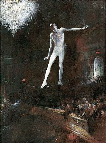 Everett Shinn Everett Shinn, Ashcan School, Tightrope Walker, Halloween Folk Art, Most Famous Artists, Night Circus, Art Movement, Modernism, American Artists