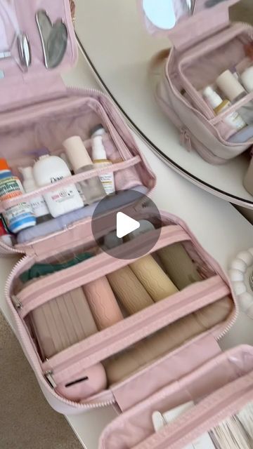 •nadia• on Instagram: "not the bubble jump scare 😭 pack my toiletry bag with me for a week at the beach ☀️🏖️ this bag holds everything i need & keeps everything nicely organized throughout the whole trip! love how it hangs to save counter space and the jewelry section is 🤌🏼 bag & other travel items listed on my amzn storefront under ‘travel essentials’ 🫶🏼 link in bio! #amazontravelmusthaves #amazontravelessentials #bagsmart #bagsmarttoiletrybag #toiletrybag #largetoiletrybag #hangingtoiletrybag #travelcontainers #packwithme #asmrpacking #notalkingasmr" Cosmetic Travel Organizer, Toiletry Bag Essentials, Toiletries Packing List, Toiletries Organization Travel, Packing Toiletries, Skincare Bag, Travel Organizer Bag, Jump Scare, Beach Bag Essentials