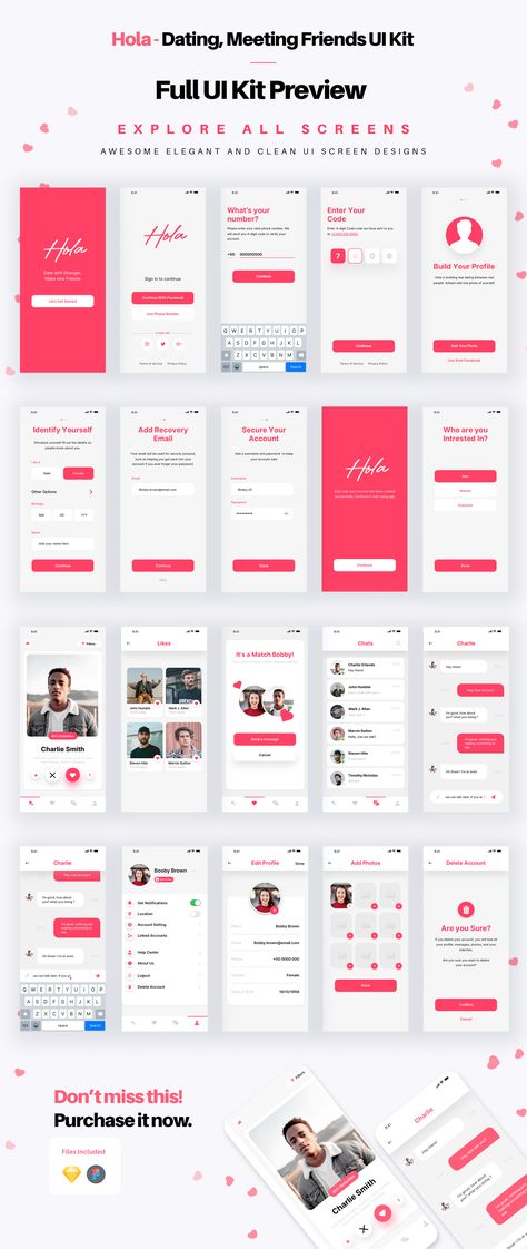 Mobile App Prototype Design, Beauty App Design, Dating Website Design, Dating App Ui Design, Tinder App Design, Social Media Ui Design, App Prototypes, Modern App Design, Dating App Design