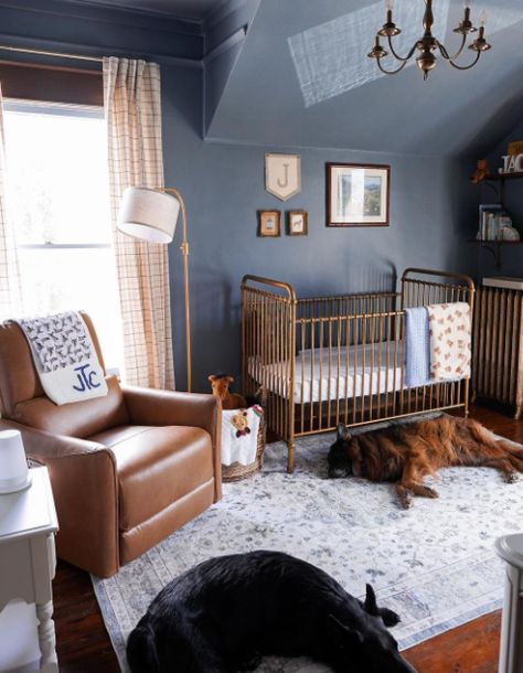 nursery ideas, vintage inspired nursery, fall baby shower themes, home bedroom refresh, hotel vibe bedroom, house warming gift, living room decor colors, office decor workplace, bedroom ideas, room ideas, home decor, living room decor, bedroom, bedroom decor, living room inspiration, living room, room ideas aesthetic, bedroom inspirations, bedroom ideas for small rooms, master bedrooms decor, small bedroom ideas, nursery ideas, nursery for boy, nursery inspo, leather recliner Navy And Orange Nursery, Moody Baby Nursery, Nursery Ideas Vintage, Navy Baby Room, Navy Blue Nursery Boy, Dark Blue Nursery, Dark Wood Nursery, Decor Small Bedroom, Hotel Vibe Bedroom