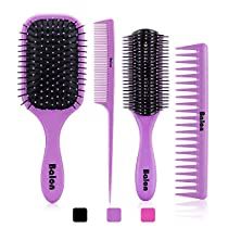 Check this out at Amazon Curly Natural Hair, Hair Tool Set, Parting Hair, Best Hair Brush, Hair Brush Set, Increase Hair Growth, Paddle Brush, Comb Set, Tangled Hair