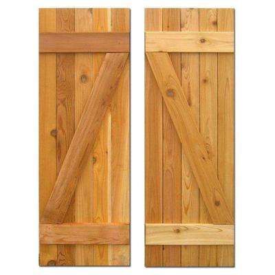 board and batten front door | ... 15 in. x 60 in. Board-N-Batten Baton Z Shutters Pair Natural Cedar Traditional Shutters, Wood Shutters Exterior, Outdoor Shutters, Cedar Shutters, Sliding Shutters, Board And Batten Shutters, Cedar Boards, Interior Shutters, Wooden Shutters