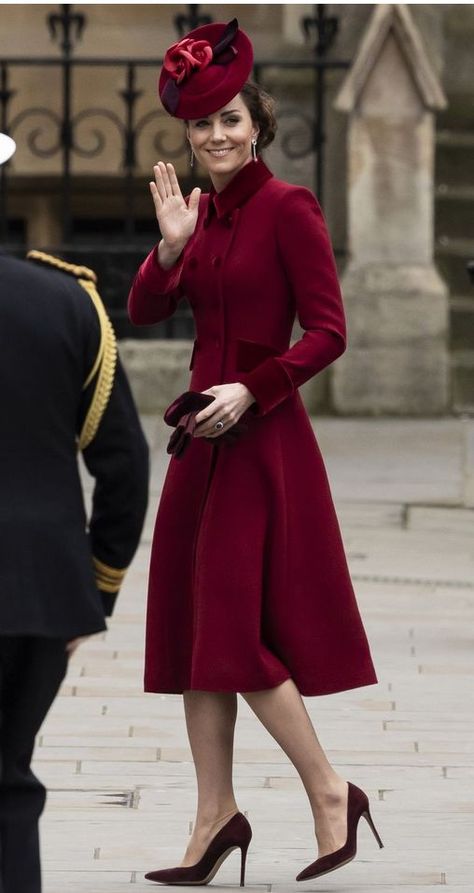 Royal Winter Outfits, Kate Middleton Stil, Commonwealth Day, Kate Middleton Style Outfits, Duchesse Kate, Princesse Kate Middleton, Looks Kate Middleton, Queen Kate, Princess Katherine