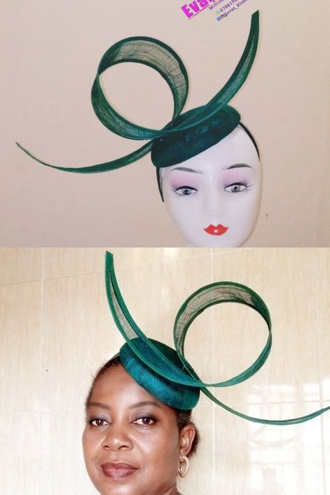 Sinamay Fascinator, Classy Clothes, Fascinator, Classy Outfits, My Collection, Headpiece, Crown Jewelry, Dessert, Green