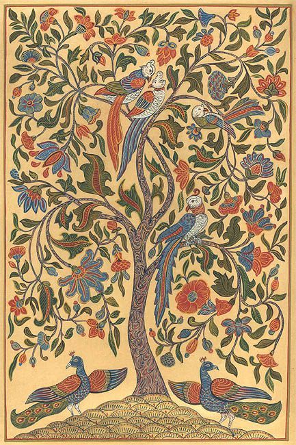 Paint A Tree, 3d Relief Art, Tree Of Life Painting, Gond Painting, Frida Art, Tree Of Life Art, Kalamkari Painting, Indian Painting, Madhubani Art