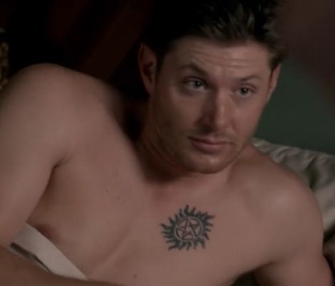 Supernatural: Dean Winchester's Anti-Possession Tattoo Supernatural Anti Possession Tattoo, Dean Tattoo, Anti Possession Tattoo, Supernatural Anti Possession, Supernatural Bunker, Supernatural Tattoo, Supernatural Dean, Pretty Tattoos, Dean Winchester