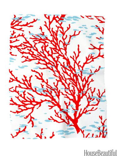 Coral Drawing, Coral Painting, Nature Patterns, Fish In The Sea, Coral Fabric, Coral Pattern, College Stuff, Marine Art, Beachy Decor