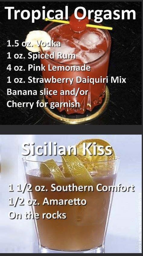 Bacardi Rum Drinks, Good Drink Recipes, Dr Pepper Recipes, Men Drinks, Sweet Drinks Recipes, Spiced Rum Cocktails, Pocket Cocktails, Mixed Cocktails, Bartender Drinks Recipes