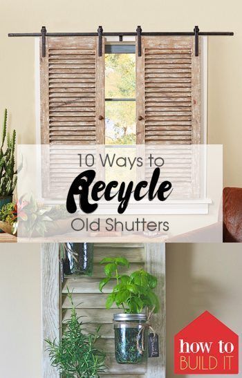 10 Ways to Recycle Old Shutters| Repurpose Shutters, How to Repurpose Shutters, Home Decor, DIY Home Decor, Home Improvement, Home Remodeling, Home Remodeling Projects #HomeRemodel #DIYHome #DIYHomeDecorOutdoor Old Window Shutters, Shutter Projects, Making Barn Doors, Easy Home Improvement Projects, Diy Shutters, Old Shutters, Home Improvement Loans, Ways To Recycle, Home Decor Diy