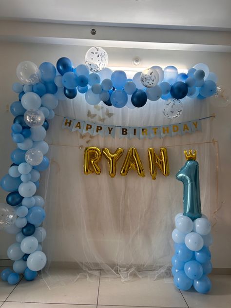 1st Birthday Party Decorations At Home, Baby Birthday Decorations At Home, 1st Birthday Decoration Ideas At Home, Simple Baby Birthday, Baby Boy Birthday Decoration, 1st Birthday Decorations Boy, First Birthday Decorations Boy, Ibiza Rocks, 1st Birthday Decoration