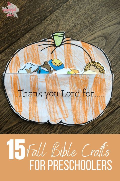 Harvest Time Crafts For Preschool, Jesus In Temple Craft, Religious Thanksgiving Crafts For Kids, Fall Craft Ideas For Kids Church, Bible Story Activities For Preschoolers, Church Preschool Crafts, God Preschool Craft, Fall Crafts Kids Preschool, God Provides Craft