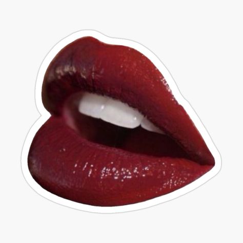 Get my art printed on awesome products. Support me at Redbubble #RBandME: https://www.redbubble.com/i/sticker/Red-lipstick-lips-by-ElixerStudios/160546040.EJUG5?asc=u Sticker Designs, Red Lips, Lips Sticker, Lipstick Stain, Red Lipstick, Lipstick Lip, Cute Stickers, Sticker Design, Awesome Products