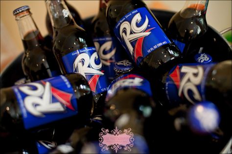 southern Favorite: RC Cola and moon pies.  K & K Photography Royal Crown Cola, Rc Cola Vintage, Moon Pies, Rc Cola, K K, Favor Ideas, Beer Bottle, Royalty, Beer