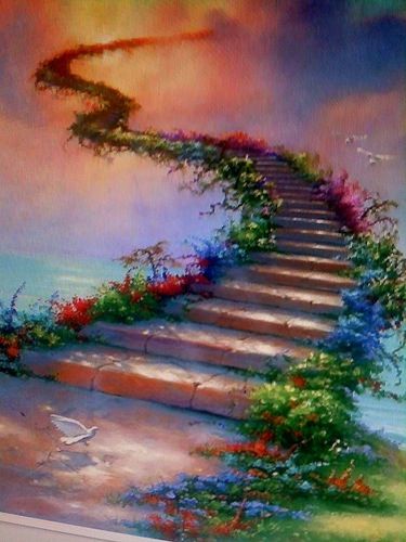 Stairway to heaven  ............................................................................................................................................................................................................................................................................... serenity: http://4-my-best-life.blogspot.com.au/2013/04/serenity-in-touch-with-infinite.html Star Poetry, 3d Nature Wallpaper, Heaven Wallpaper, Stairs To Heaven, Heaven's Gate, Prophetic Art, Image Nature, Trendy Flowers, Angel Pictures