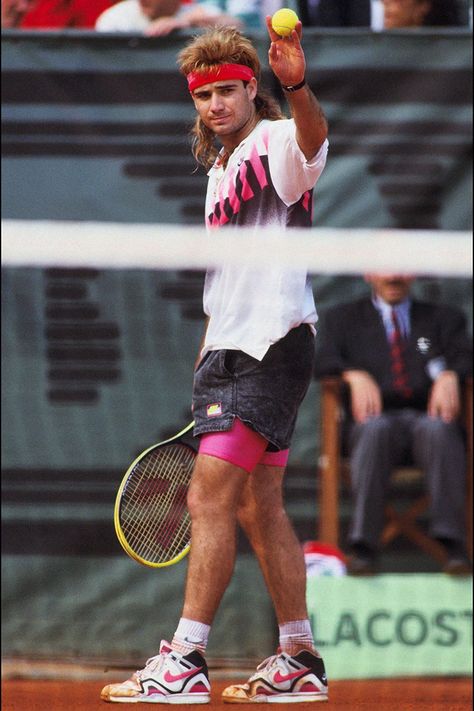 Tennis Photos, John Mcenroe, Andre Agassi, Tennis Legends, Sports Personality, Tennis Sneakers, Tennis Fashion, Sport Tennis, Nike Air Max 97