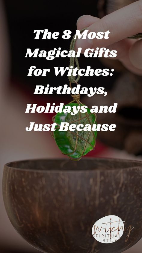 Do you have friends that rock the hardcore cottagecore goth aesthetic? Then these five super witchy high vibes gifts are perfect for them. #witchaesthetic #witchesofinstagram #witch #witchyvibes #witchcraft #witchythings #witchy #witchlife #witches #witchywoman #magick #witchery #pagan #witchesofig #witchvibes #wicca #greenwitch #witchstyle #witchessociety #witchystuff #magic #pagansofinstagram #goth #occult #halloween #gothaesthetic #wiccansofinstagram #instawitch #wiccan #bhfyp Witch Housewarming Gift, Witch Present Ideas, Green Witch Gifts, Witch Gifts Diy, Witchy Gifts Diy, Witchy Gifts Ideas, Cottagecore Goth Aesthetic, Witch Gift Ideas, Occult Halloween